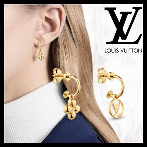 louis vuitton bloom earrings|Louis Vuitton monogram earrings.